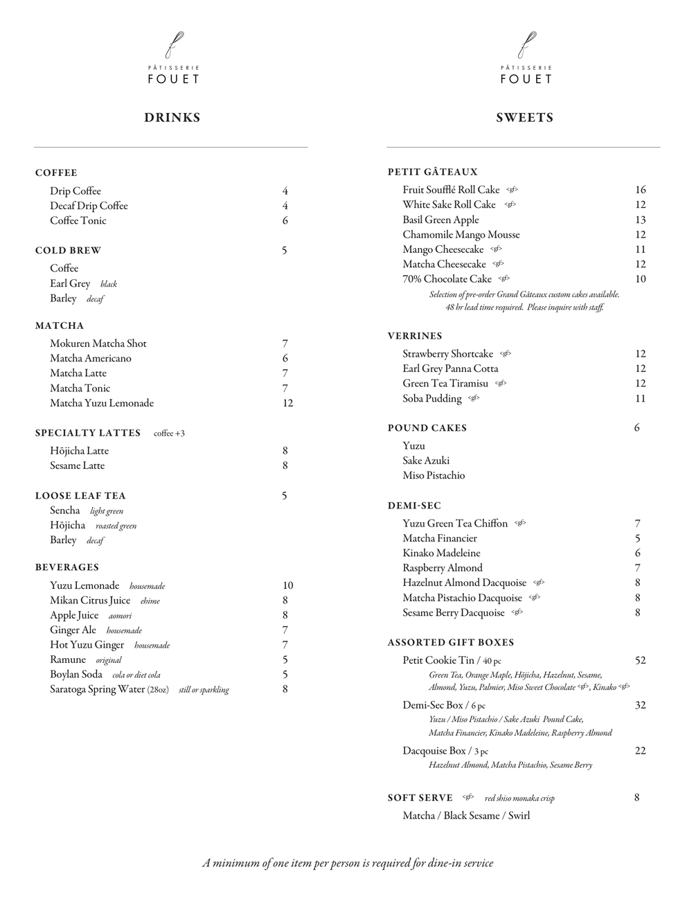 FouetNYC Menu Midtown - 1