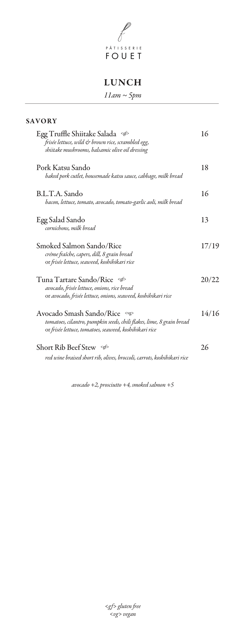 FouetNYC Menu - 3