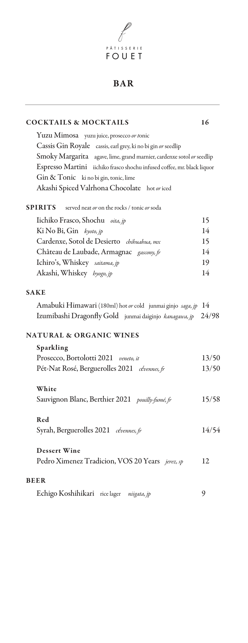 FouetNYC Menu - 6