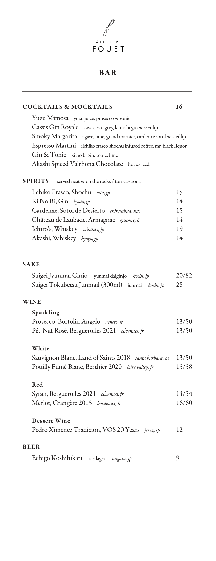 FouetNYC Menu - 6