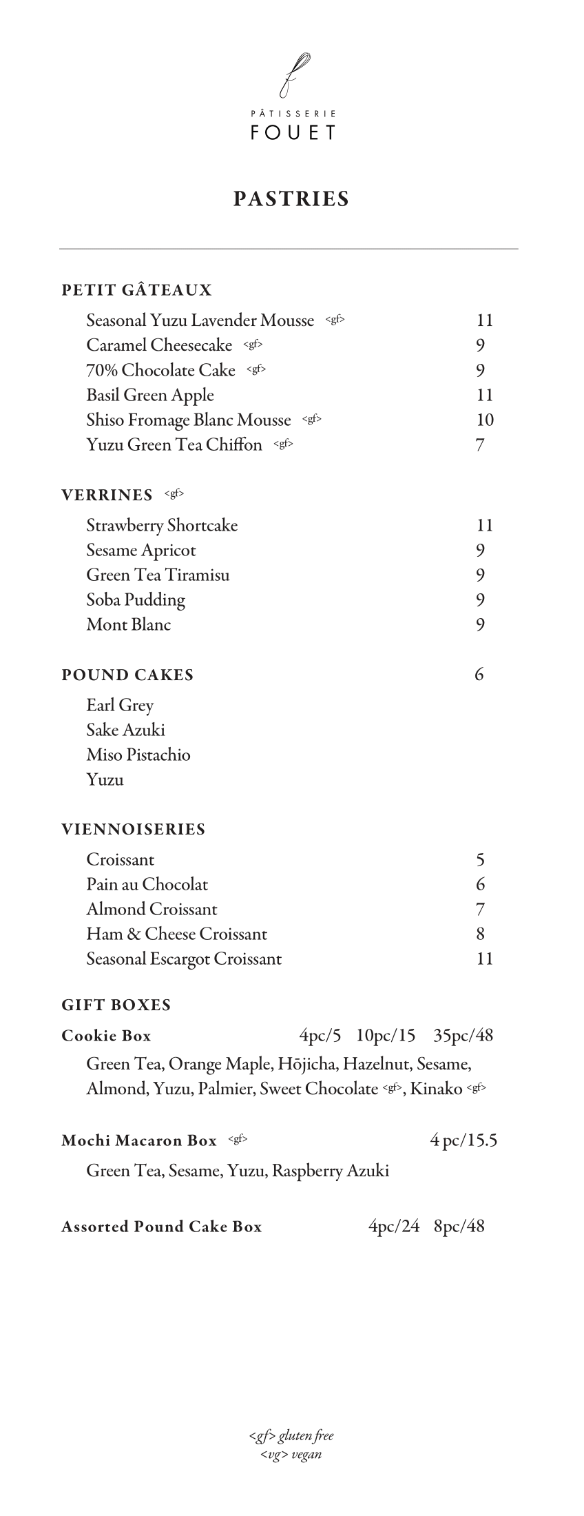 FouetNYC Menu - 2