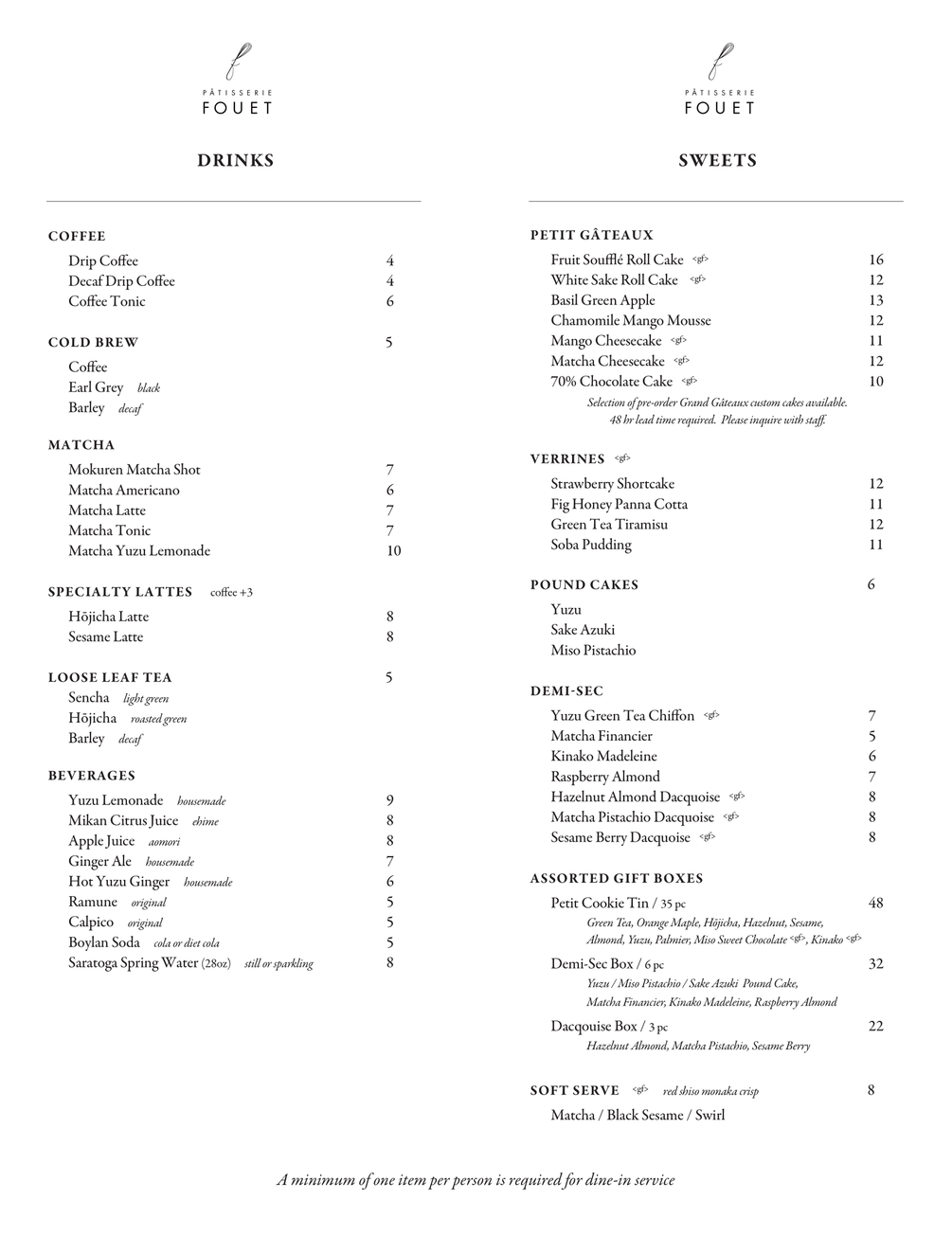 FouetNYC Menu Midtown - 1