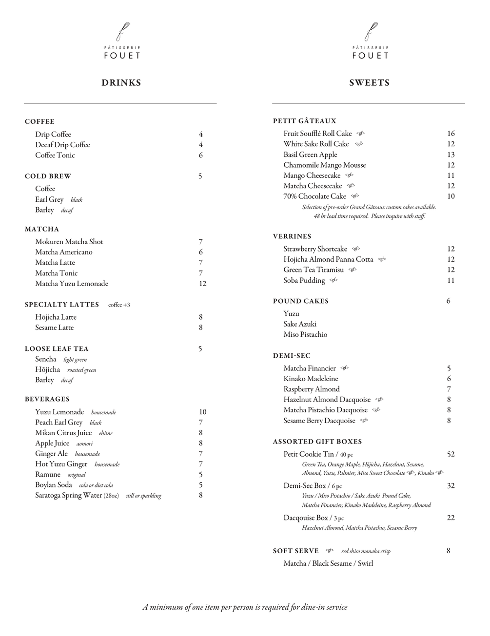 FouetNYC Menu Midtown - 1